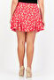 Women Floral Print Mini Skirt, Multicolor - 3