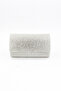 064 450 silver full crystal stone evening bag night bag clutch