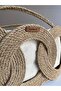 30X20 Natural Jute Straw Handmade Design Bag - 4
