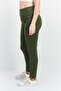 Women Skinny Fit Plain Pull On Pants, Green - 2