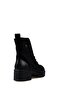 Seina Genuine Leather Black Outdoor Women's Boots - 3