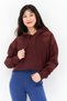 Women Sportswear Fit Long Sleeve Outdoor Hoodies, Brown
