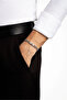 Adjustable Steel Men's Bracelet with Wheel Detail - 4