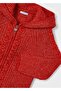 Girl's Hooded Knitted Pulover - 3