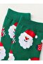Set of 4 Christmas Tree Santa Claus Christmas Patterned Unisex Cotton Scented Socks - 6