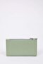 Women's Zippered Faux Leather Wallet D6853Axns