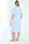 Baby Blue Maternity and Maternity Nightgown Set with Dressing Gown - 9