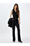 Blazer Jacket Buttoned V-Neck Slim Fit Crepe Scuba Fabric - 2