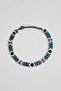 Colorful Hematite Stone 21 cm Steel Men's Bracelet