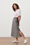 Women Floral Print Casual Midi Skirt, Green