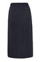 Women Knitted Midi Skirts, Dark Blue - 4