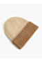 Elastic Knitted Beret with Folded Edges - 2