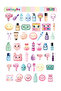 Kawaii Make-Up Themed 2 Sheets A4 101 Pieces Sticker Set - 3