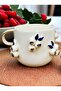 Handmade Mug with 24K Gold Decoration and Evil Eye Embossing, Evil Eye Mug, Evil Eye Cup, Nazar Mug, 300 ml