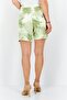 Women Demin Tie-Die Pattern Shorts, Multicolor - 4