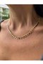 Round Sequin Dangle Steel Necklace - 3