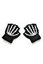 Skeleton Hand Cut Finger Unisex Gloves