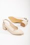 Open Back Women's Heeled Shoes Ten Skin - 3