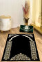 Digital Printed Non-Slip Base Washable Gift Dowry Prayer Mat Prayer Rug