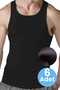 Men's Cotton Camisole Undershirt 6 Pieces