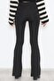 Women's Leggings, Spanish-Cut Diver Fabric, High Waist Gathering Pants, Tightening Lycra - 6