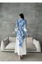 Atlas Fabric Dress (BELT INCLUDED)-blue-4220 - 5