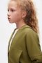 8-14 Years Lotus Sportife Girl's Tracksuit Set - Khaki - 3