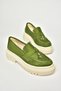 T 294882202   Green Suede Loafer Women's Shoes - 8