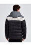 M Outerwear Colorblock Padded Jacket Men's Black Coat S222069-001 - 5
