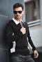 Shibu Pieced Half Zip Collared Men's Sweatshirt - 3