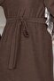 Patterned Skirt Karin Dress-Brown - 4