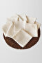 10-pack muslin baby mouth cloth 100% cotton ecru color - 2