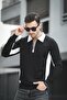 Shibu Pieced Half Zip Collared Men's Sweatshirt - 2