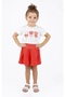 Girl's Pomegranate Flower Button Detail Shorts 12179 - 3