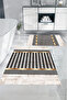 Digital Printed Washable Non-Slip Base Simple Modern Bathroom Mat Toilet Set