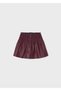 Girl's Faux Leather Shorts Skirt 4950 - 4
