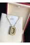 Balloon Letter (D) 316 L Stainless Steel Yellow Color • in Lighted Box • Necklace for Lover • Spouse • Mother