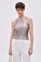 Metallic Bronze Corded Tank Top