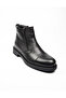 25992 Model Men's Boots - 110m Genuine Leather, Black