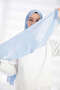 Chiffon Baby Blue Shawl - 3