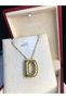 Balloon Letter (D) 316 L Stainless Steel Yellow Color • in Lighted Box • Necklace for Lover • Spouse • Mother - 3