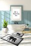 Digital Printed Washable Non-Slip Base Elephant Figured Bath Mat Toilet Set - 6