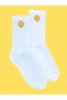 Imported Special Series Unisex Smiley Colorful Smile Towel Sole Colorful Patterned Comfortable Style Socks - 6