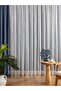 Striped Medium 1X2.5 Pleated Tulle Curtain - 5