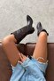Luis Women's Pointed Toe Leather Boots Brown - 4