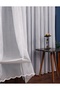 Striped Medium 1X2.5 Pleated Tulle Curtain - 2
