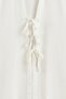 Lace-Up Linen Blend Kimono White - 3