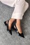 Raxel Women's Patent Leather Heeled Shoes Black - 2