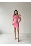 Hope Sırt Dekolteli Mini Elbise - Pembe
