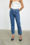 Striped mom jeans